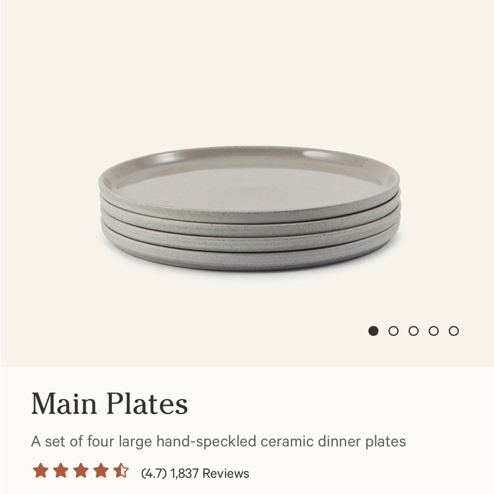 Our Place Main Plates set of 4